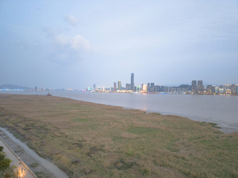 溫州城市夜景航拍