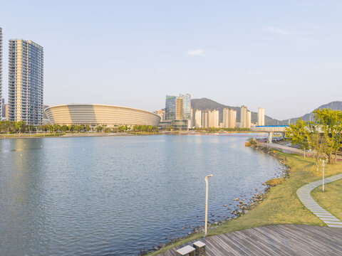 溫州甌海奧體中心體育館航拍
