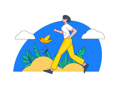 跑步