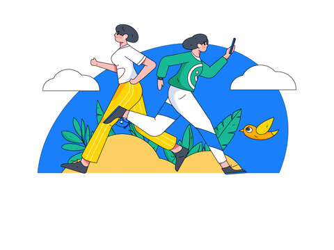 跑步