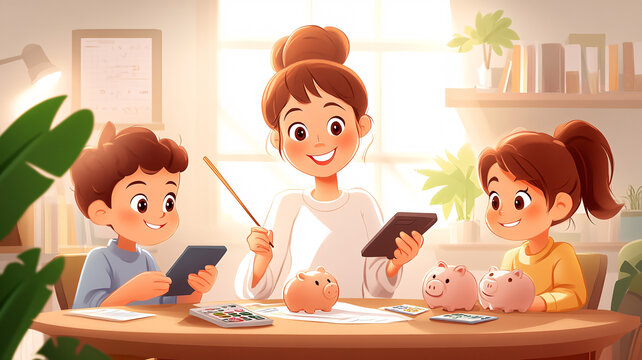 家庭理財協(xié)作圖