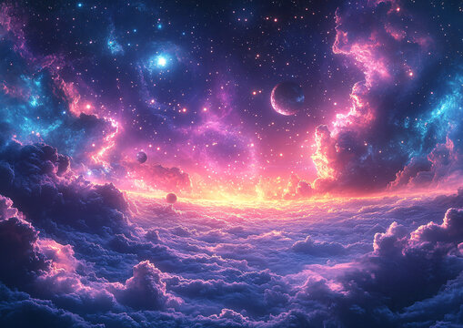 星際行星云彩圖