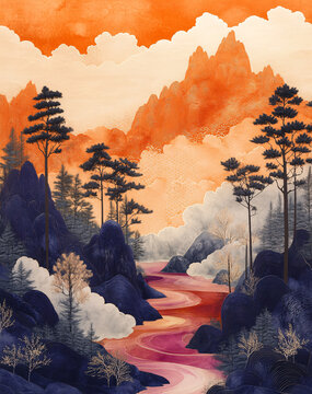 山水云樹
