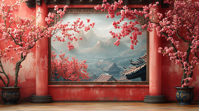 傳統(tǒng)婚禮空白背景