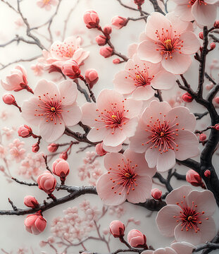 櫻花盛開圖