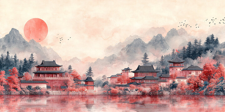 江南水鄉(xiāng)建筑圖