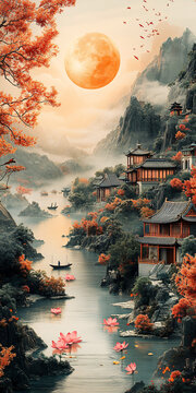金月山水