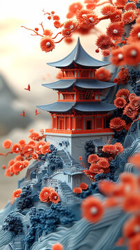 夏日彩繪國(guó)風(fēng)