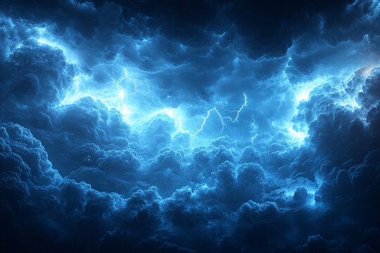 雷云閃電背景圖