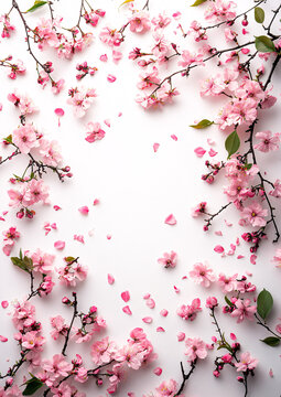 粉色小花空心圖案