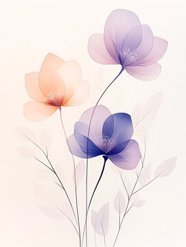 空靈花影成雙