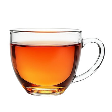 [免摳素材]透明玻璃茶杯盛滿紅茶