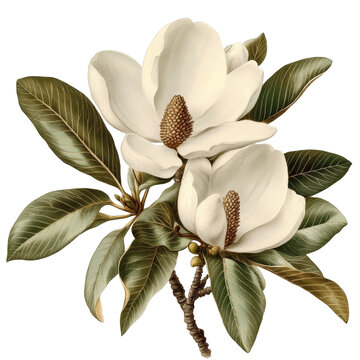 [免摳素材]精美木蘭花圖畫(huà)