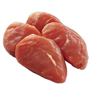 [免摳素材]新鮮豬肉排特寫圖片