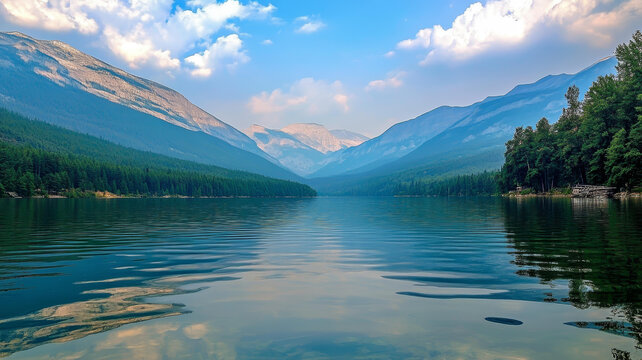 寧?kù)o的山湖美景
