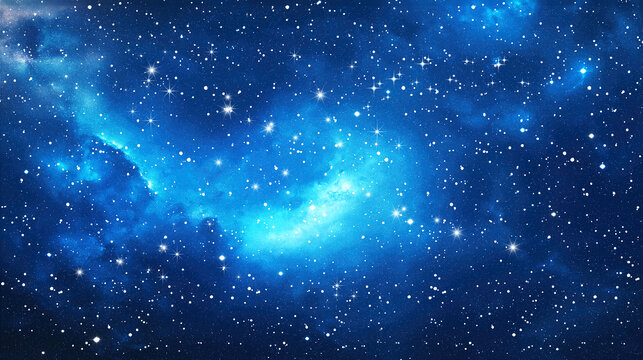藍色高清星空