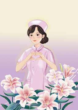 護(hù)士粉紅