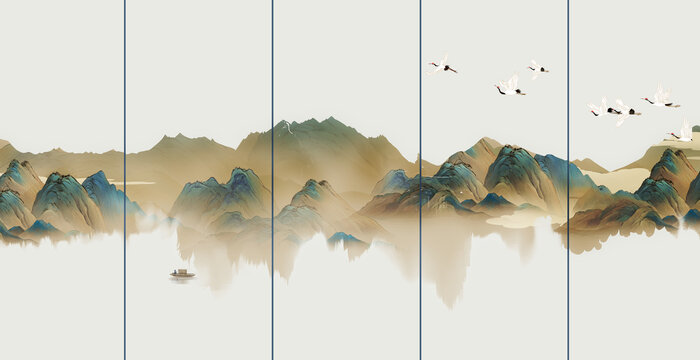 中式背景墻