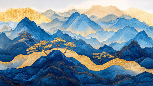 金藍(lán)山景