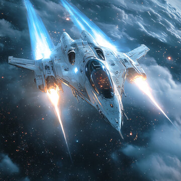 星際戰(zhàn)機太空飛行