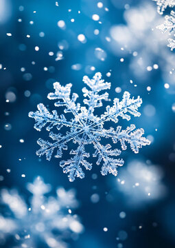 輕柔雪景漸變藍