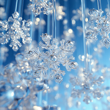 銀線雪花圖案