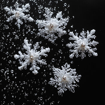雪花飄落軌跡圖