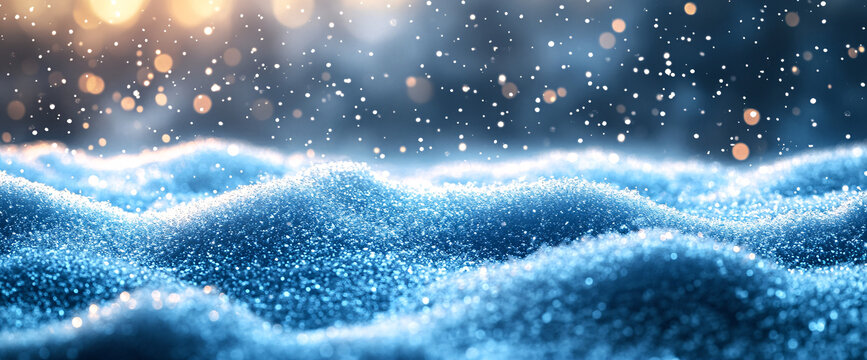 雪花與背景光