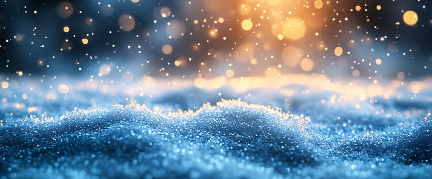 雪花與背景光