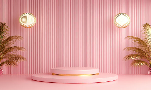 粉嫩少女心產(chǎn)品展示臺