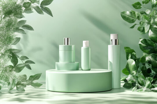 綠色美學(xué)護(hù)膚品展示
