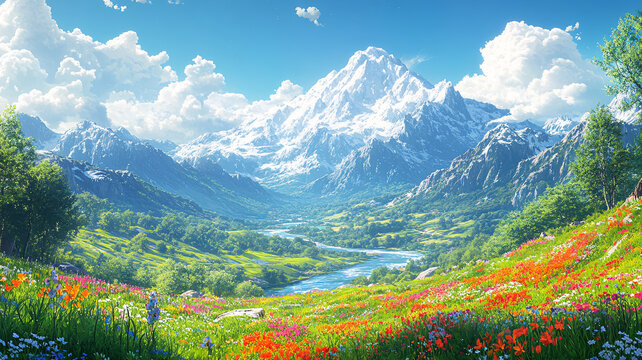 翡翠山谷與河流