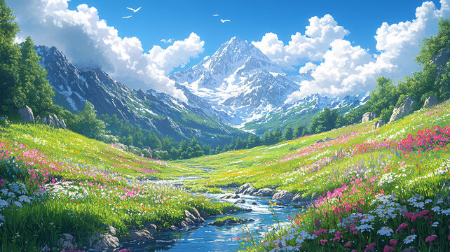翡翠山谷與河流