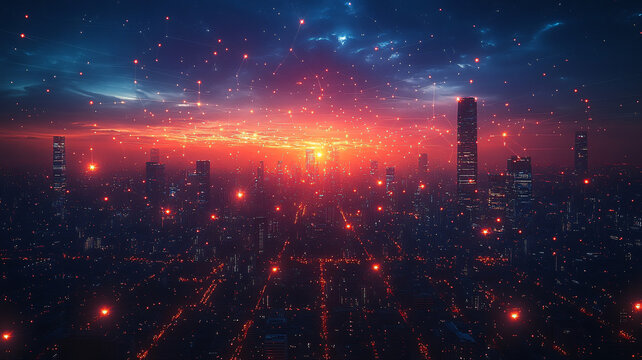 未來(lái)城市夜景