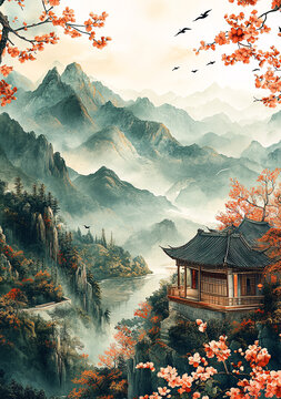 燕飛山河春意濃