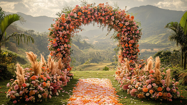 婚禮花拱門