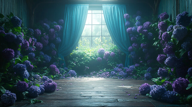 婚禮背景紫色花
