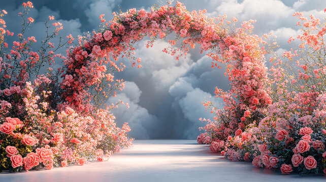 花拱門與云景