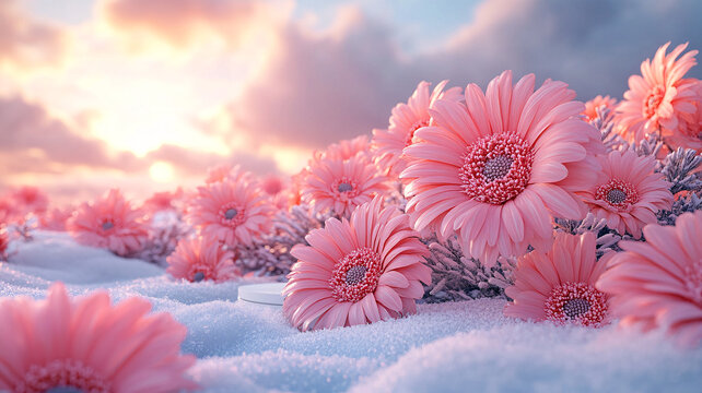 冬季花壇展示臺(tái)