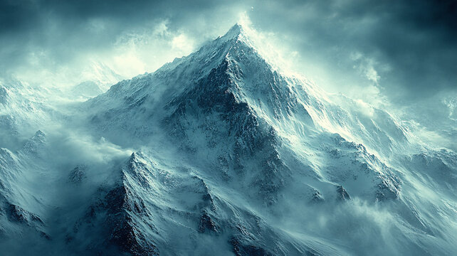 巍峨雪山