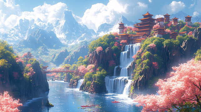 山間古堡