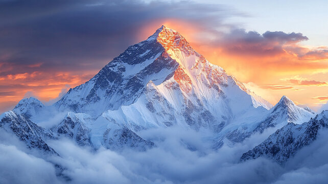 巍峨雪山