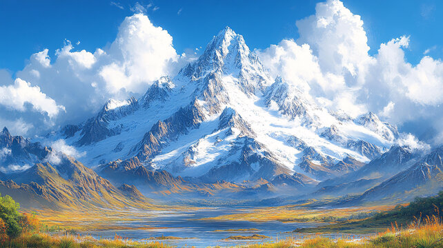 巍峨雪山