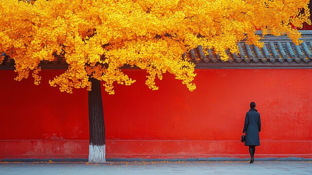 紅墻秋影