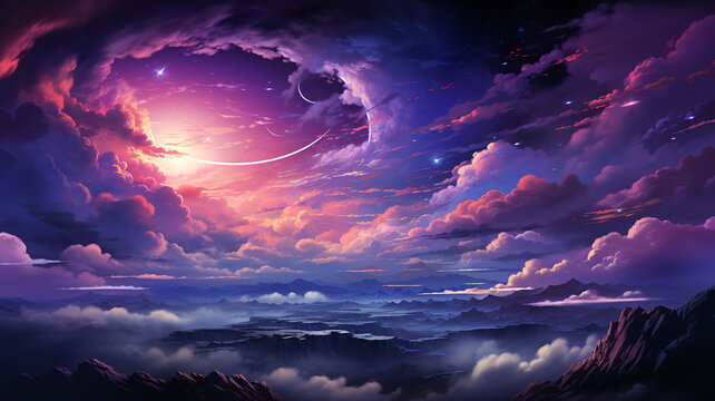 星夜紫光