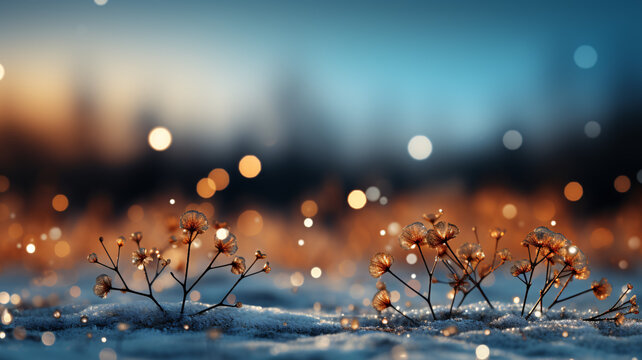 雪落金燈漸變