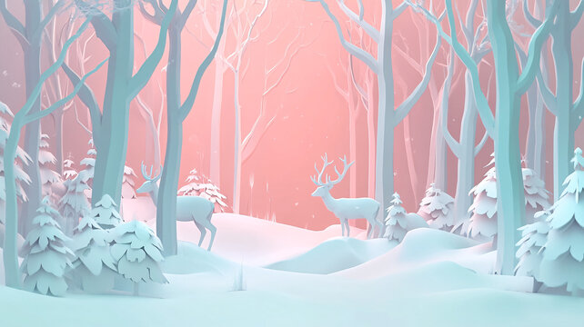 冬林雪鹿