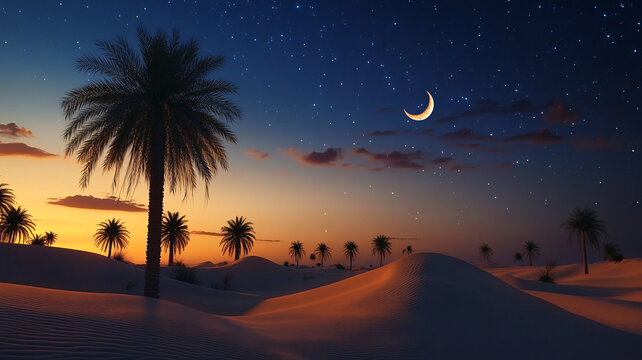 沙漠月夜
