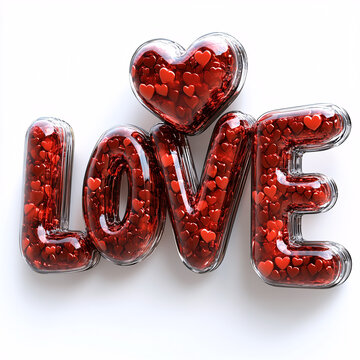 3D愛(ài)心LOVE字