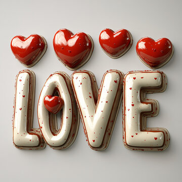 3D愛心LOVE字